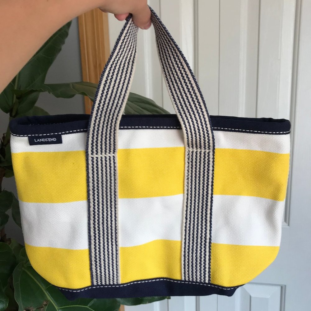Land's End 100% Cotton Canvas Purse/Tote